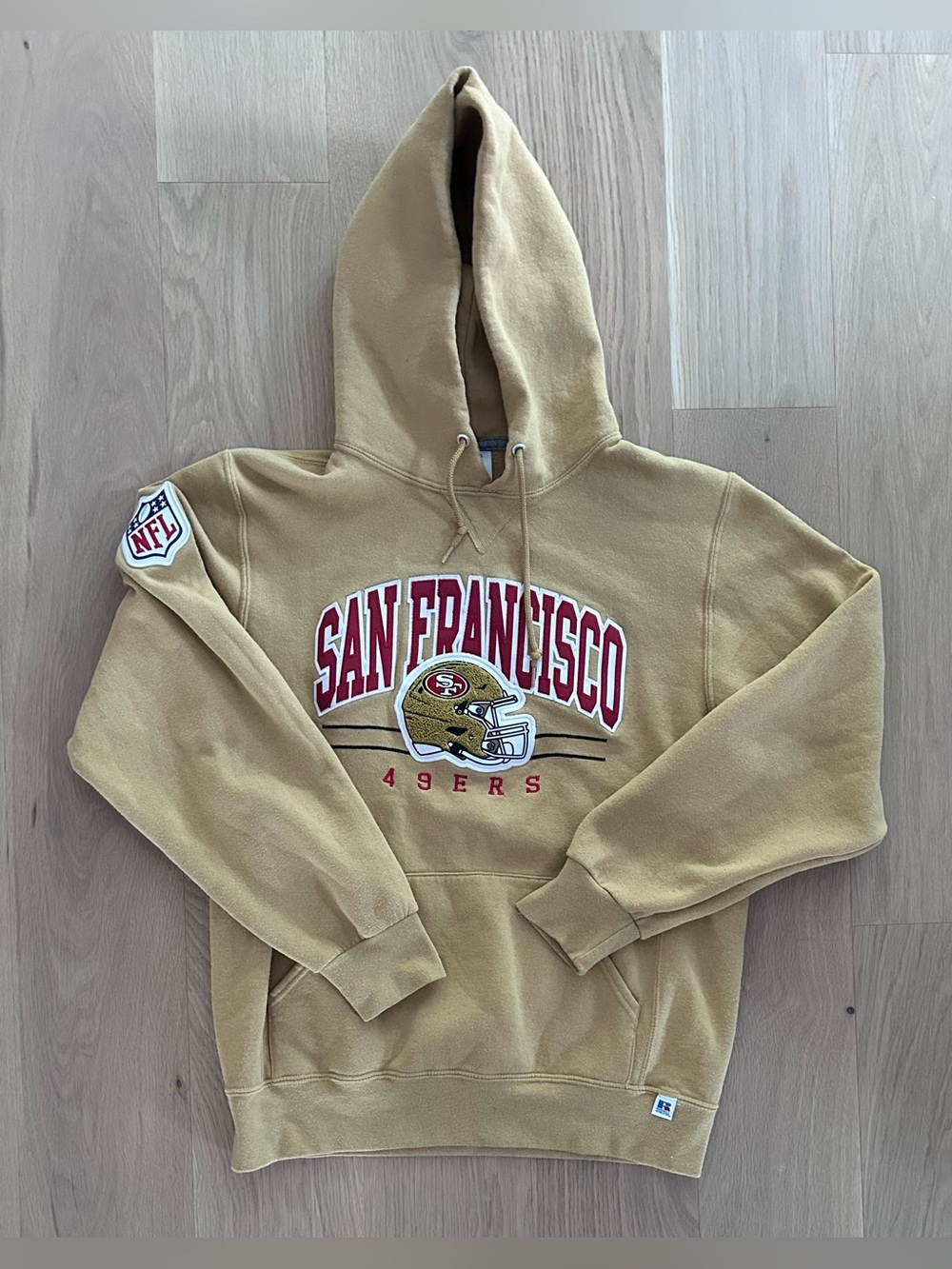 Vintage Russell Athletic San Francisco 49ers NFL Football Hooded Sweatshirt